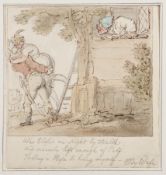 Rowlandson (Thomas).- [Yedis (J.)].- [Original Watercolour drawings for `My Wife!`] 6 watercolours