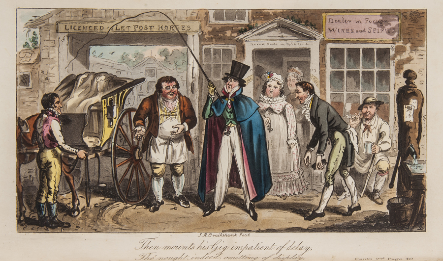 Cruikshank (Isaac).- [Hempel (Charles William)] The Commercial Tourist; or, Gentleman Traveller. A