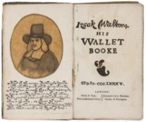 [Crawhall (Joseph)] Izaak Walton: His Wallet Booke the author`s copy with his signed inscription "