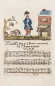 Robertson (James) A Collection of Comic Songs 19 engraved plates with hand-coloured vignette above