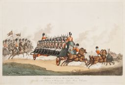 Rowlandson (Thomas) Expedition or Military Fly etching and aquatint, with hand-colouring, on Whatman