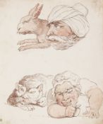 Rowlandson (Thomas) Comparative Anatomy. Resemblances between the Countenances of Men and Beasts