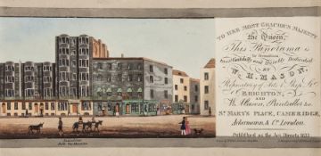 Mason (W.H., publisher) [Panoramic View of Brighton], folding hand-coloured aquatint panorama