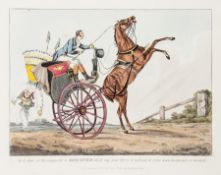 [Alken (Henry)] [Driving Discoveries] the set of 7 hand-coloured etchings by Henry Alken, very