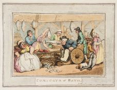 Rowlandson (Thomas) The Comforts of Bath first edition, 12 hand-coloured aquatints with grey wash