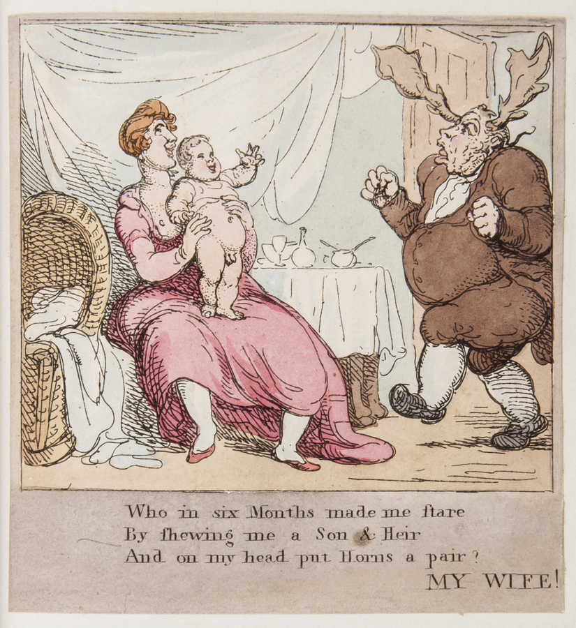 [Yedis (J.)]. [My Wife!] the set of 6 hand-coloured etchings by and after Rowlandson with verse