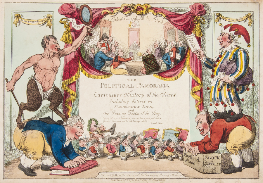 Rowlandson (Thomas) The Political Panorama or Caricature History of the Times Including Satires on
