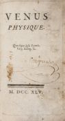 [Maupertuis (Pierre Louis Moreau de] Venus Physique 2 parts in one, first edition, half-title, some