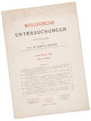 Retzius (Gustav) Biologische Untersuchungen first edition, complete set comprising vol. 1 & 2 of