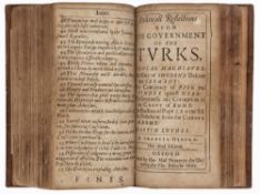 Osborne (Francis) Politicall Reflections upon the Government of the Turks third edition, [Wing