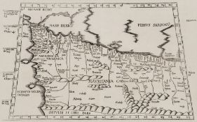 Fries (Lorenz) Tabula Prima Aphricae showing north west Africa, woodcut, 295 x 470mm., Latin text