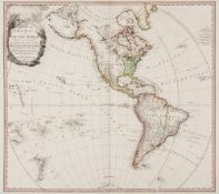 Faden (William) A Map of America, or the New World ... decorative title upper left, from the Map of