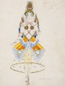 Umberto Brunelleschi (1879-1948) Exotic costume design gouache and watercolour, heightened with