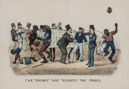 [Currier & Ives] A pair of Trotting caricatures The "Crowd" that "Scooped" the Pools; The "Sports"