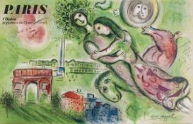 DS Marc Chagall (1887-1985) (after) Paris l`OpŽra (c.s.10) lithographic poster printed in colours,
