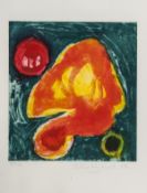 DS John Hoyland (1934-2011) Quas etching with aquatint printed in colours, 1986, signed and dated