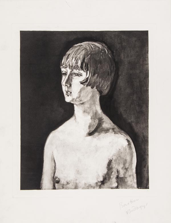 DS Kees van Dongen (1877-1968) (after) Femme nue en buste mezzotint and heliogravure, ca. 1925,