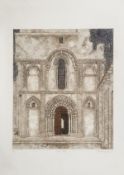 DS Valerie Thornton (1931-1991) Corme-Royal etching with aquatint printed in colours, 1974, signed