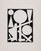 DS Auguste Herbin (1882-1960) Untitled screenprint, signed in black ink, numbered 34/200, on wove