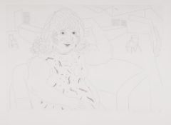 **DS David Hockney (b.1937) Ann in the Studio (T.258) etching, 1984, signed and dated in pencil,
