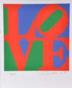 ** Robert Indiana (b.1928) Love, from The Book of Love screenprint in colours, 1996, signed and