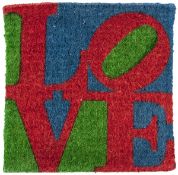 Robert Indiana (b.1928) (after) Classic Love hand-woven coco fibre, ca.2007, with the printed