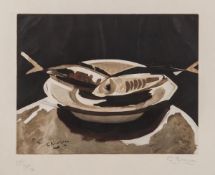 DS Georges Braque (1882-1963) Poissons (v.M.1001) etching with aquatint printed in colours, ca.