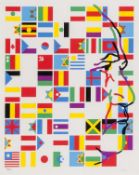 Yaacov Agam (b.1928) Untitled (Flags) screenprint in colours, signed in pencil, numbered 366/540,