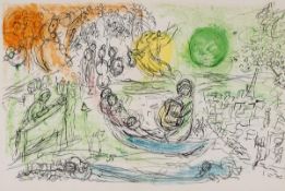 Marc Chagall (1887-1985) DerriDSre le Miroir No. 99-100 the publication, 1957, comprising five