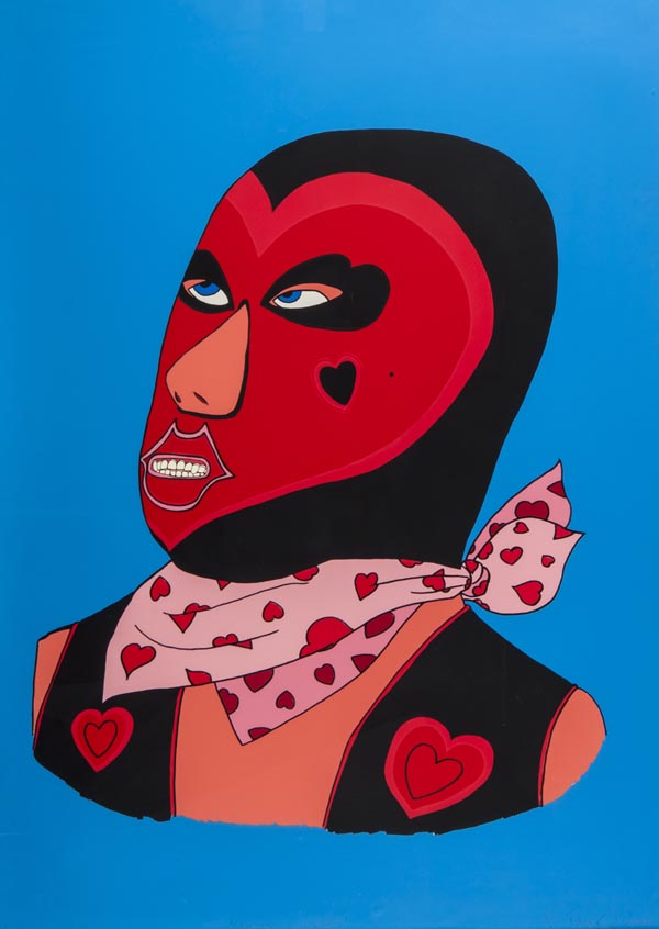 DS Peter Lloyd (b.1968) Mexican Wrestling Masks six screenprints in colours, four signed, titled