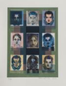 DS Sir Eduardo Paolozzi (1924-2005) Nine Heads screenprint in colours, 1997, signed in pencil,