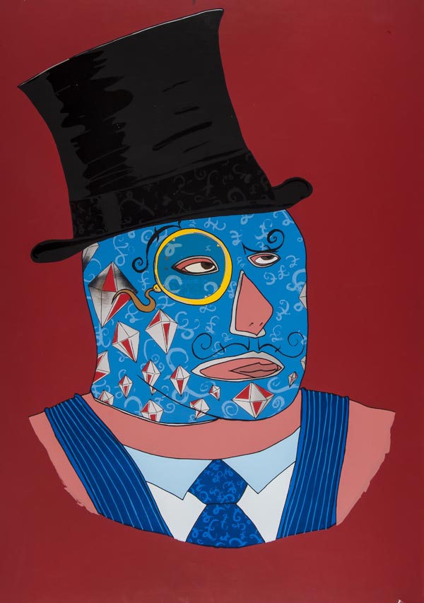 DS Peter Lloyd (b.1968) Mexican Wrestling Masks ten screenprints in colours, three signed, titled