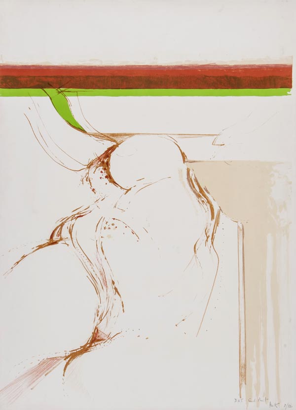DS Adrian Heath (1920-1992) Untitled lithograph printed in colours, 1973, signed in pencil,