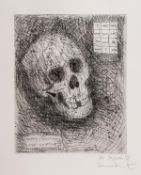 DS Damien Hirst (b.1965) Happy Christmas (Skull) etching, 2007, signed and dedicated ÔFor Jackson,`