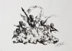DS Antony Micallef (b.1975) Judgement Day screenprint, 2006, signed in pencil, numbered 79/500,