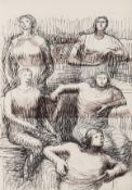 DS Henry Moore (1898-1986) Heads, Figures and Ideas the book, 1958, comprising one lithograph