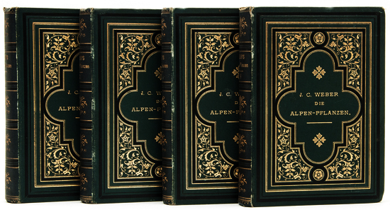 Weber (Joseph Carl) Die Alpen-Pflanzen Deutschlands und der Schweiz 4 vol., fourth edition, 400