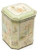 Collectibles.- Huntley, Boorne & Stevens. Biscuit tin for McVitie & Price featuring images from the