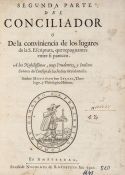 Menasseh ben Israel. Conciliador part 2 only (of 4), first edition, Spanish and Hebrew text, woodcut