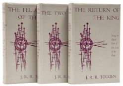 Tolkien (J.R.R.) The Lord of the Rings 3 vol., first Reader`s Union edition, folding maps,