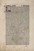 Incunabula.- Collection of leaves from incunables and early printed books c. 45 ff., including