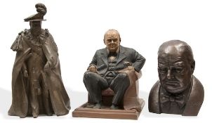 Churchill  (Sir Winston Spenser) A quantity of Churchilliana, including sculptures, vinyl