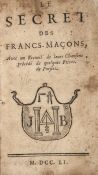 [Perau  (l`Abbé Gabriel Louis Calabre)] Le Secret des Francs-Maçons, title with woodcut device
