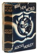Huxley (Aldous) Brave New World first edition, ink inscription to endpaper, original cloth, spine