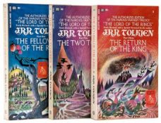 Tolkien (J.R.R.) The Lord of the Rings 3 vol., first authorised American paperback edition, light