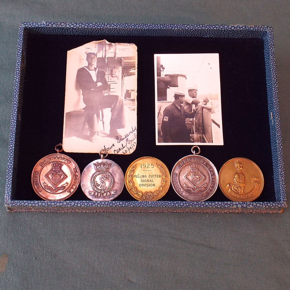 COLLECTION OF NAVAL AQUATIC SPORTS MEDALS INCLUDING EXAMPLES FROM THE FOURTH SUBMARINE FLOTILLA