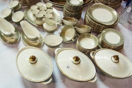 Royal Doulton dinner service  'English Renaissance' pattern including  12 dinner plates, 3 covered