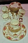 Quantity Royal Albert "Old Country Roses" teaware and decorative items including:- vases and
