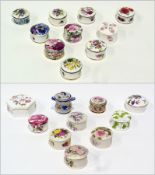 Collection of china covered trinket boxes (1 box)