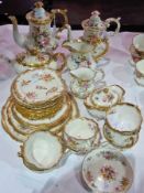 Quantity early 20th century and later Hammersley "Lady Patricia" pattern tea and coffee ware and